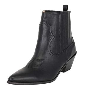 Black Western Style Booties